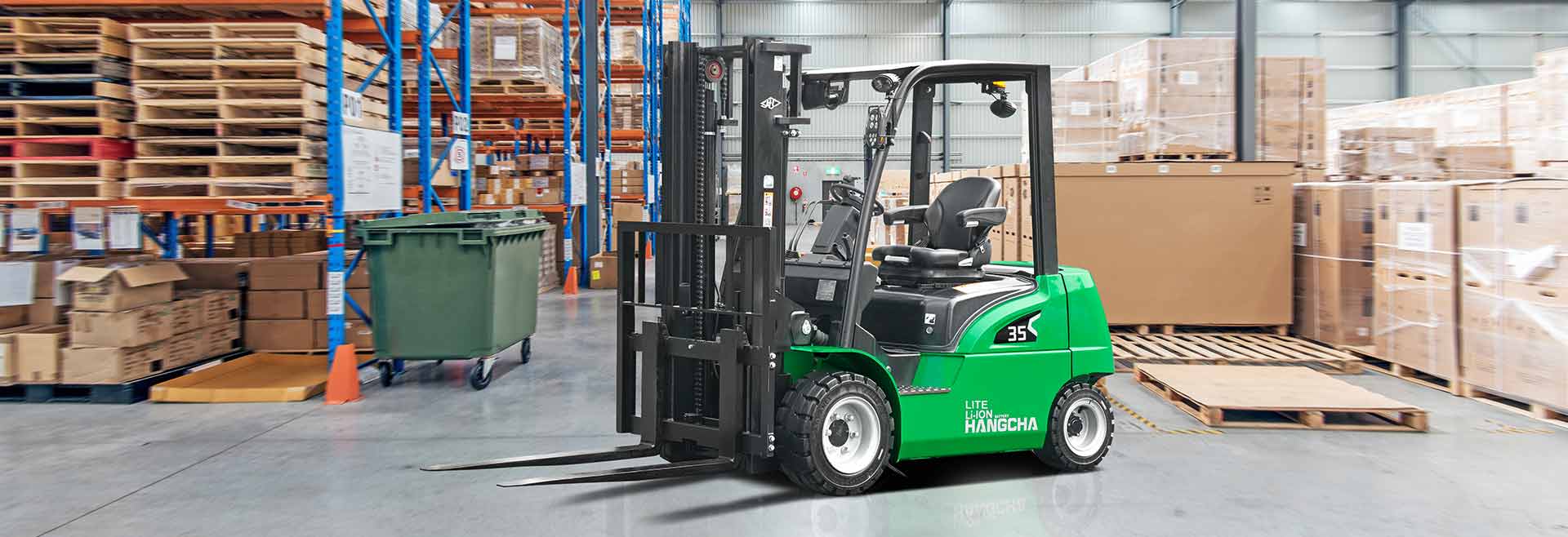 Hangcha electric forklift for zero-emission warehouse hire in Geelong